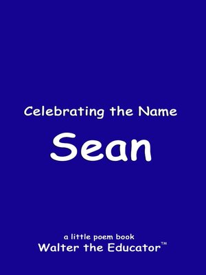 cover image of Celebrating the Name Sean